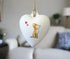 Chihuahua Fawn Ceramic Heart Bauble